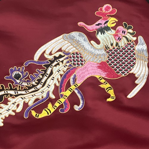 Her Universe Disney Mulan Phoenix Satin Bomber Burgundy Jacke Sehr Rarität! Gr. L - Bild 15 von 16