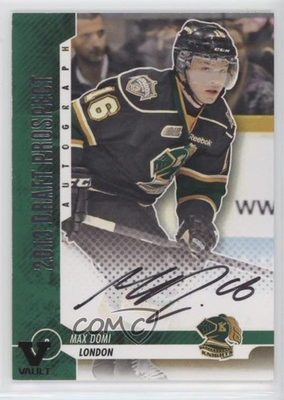 #ad 2013 ITG Draft Prospects Auto Silver ITG Vault Black Max Domi #A MD Auto $17.50