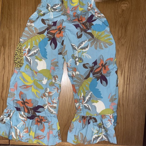 Matilda Jane Pants Bottoms Size 10 You & Me Cherry Farm Big Ruffles Wide Leg - Picture 4 of 5