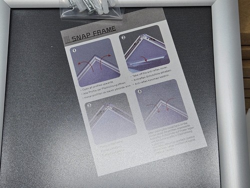 8 x Aluminium Silver Snap Frame Poster Holders Display Retail Wall Notice Board - 第 2/7 張圖片