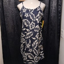 ☀️Blue Floral Sun Dress Sz XL New W Tag NOS Vintage Popularity Products ☀️G12
