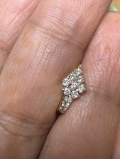 OVAL Loop clear 14kt gold nose ring pin HOOP ...