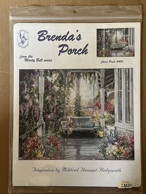 MARTY BELL BRENDA'S PORCH Cross Stitch Chart Pack by Pegasus Publication #406