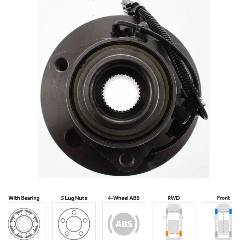 Wheel Hub For 2005-2011 Dodge Dakota Mitsubishi Raider Foto 2 de 4