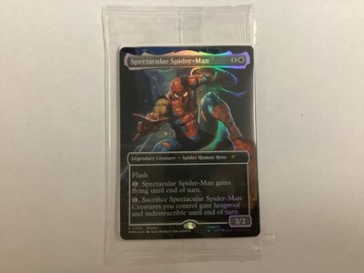 Magic The Gathering Marvel Legends Spectacular Spiderman Card Only