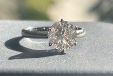Solitär 2,02 ct. tw Natürlicher Diamant Weißgold 585 - 14 Karat 