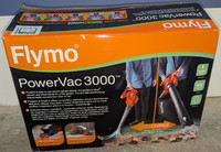 Flymo PowerVac 3000V Electric Blower, 3000W, 310km/h Blow Speed - Brand New Open