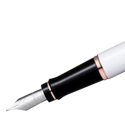 Waterman Fountain Pen Expert Essential Precious White PGT Fine Nib 18K Gold Nib - Picture 2 of 3