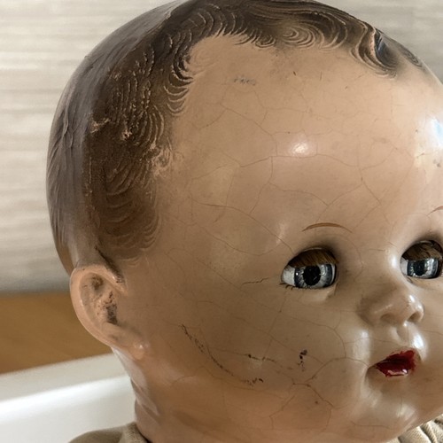 ANTIKES SAMMLERSTÜCK IDEALE KOMPOSITION PUPPE 21 ZOLL HERGESTELLT IN USA - Bild 4 von 14