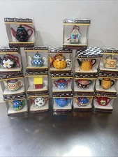 Mary Engelbreit Teapots, Bird Houses And Watering Can Ornaments -17