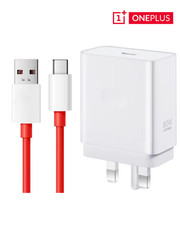OnePlus SUPERVOOC Superfast Charger 80W 3 Pin UK Plug Type A Adapter White