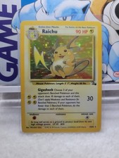 The Pokémon Company Raichu 14/62 Fossil Holo Rare Unlimited English 1999 LP MP on eBay