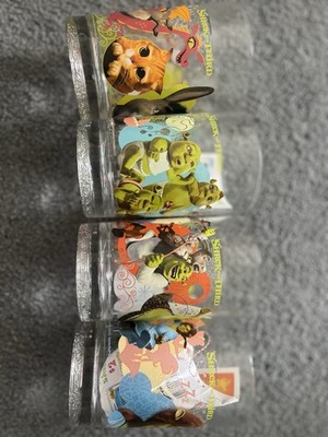 McDonald's 2007 Dreamworks Shrek the Third Collectors Cup Set of 4
