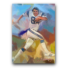 Jack Snow Art Card Limited 16/50 Edward Vela Signed (Los Angeles Rams)