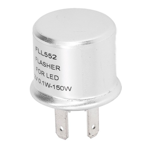 LED Flasher Relay Aluminum Shell 2 Pin Turn Light Flasher 12V✈ - Picture 19 of 22