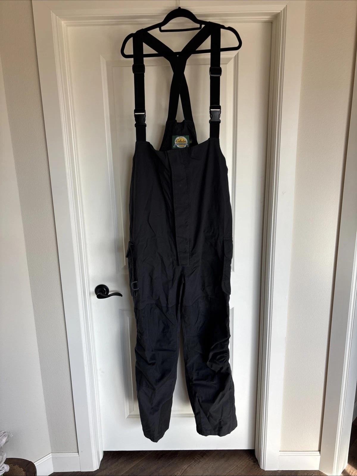 Cabelas Outdoor Gear 2XL Regular Black Bib Fishing Overalls Gore-Tex