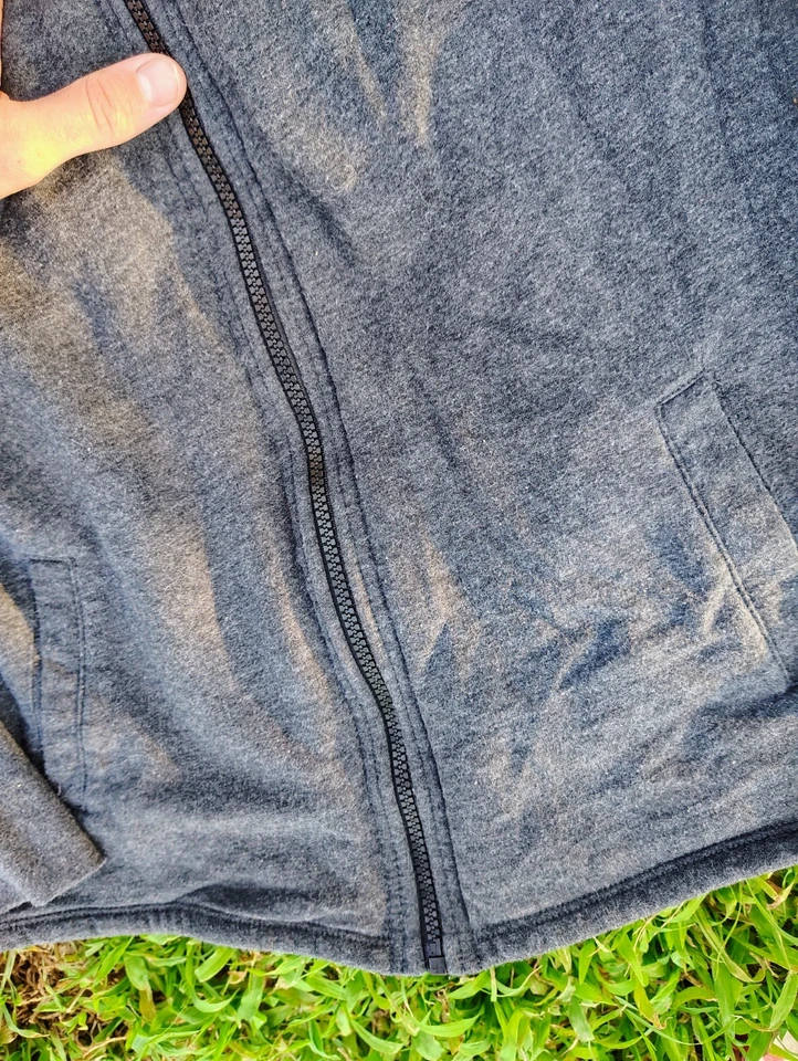 Женская толстовка с капюшоном Gaiam средний размер черная органическая на молнии спортивная азиатская вдохновленная йогой - Изображение 3 из 4