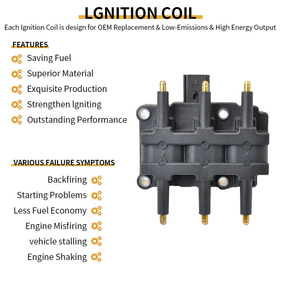 Para Chrysler Pacifica Town & Country Voyager 6X Bujías + Juego de cables y bobina Foto 2 de 4