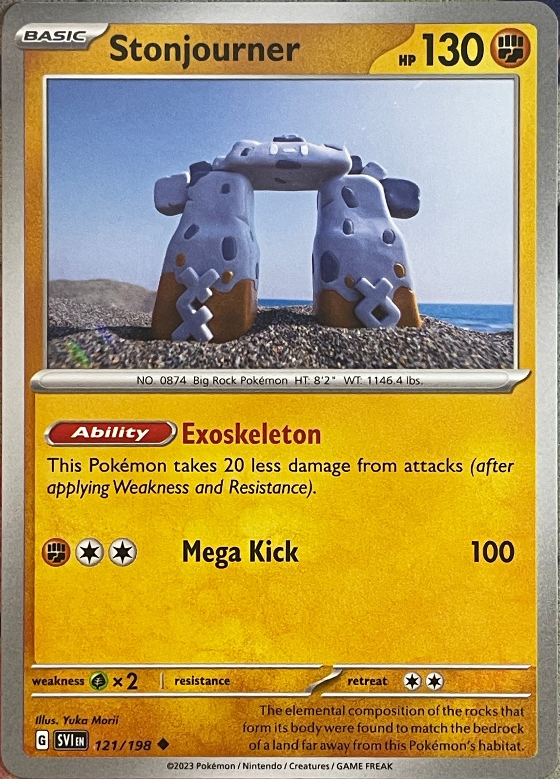 Stonjourner - 121/198 - Scarlet & Violet Base Pokemon 2023