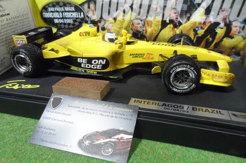 F1 JORDAN FORD FISICHELLA 06/04/2003 SAO BRAZIL 1/18 HOT WHEELS C3858 formule 1 - Picture 2 of 7