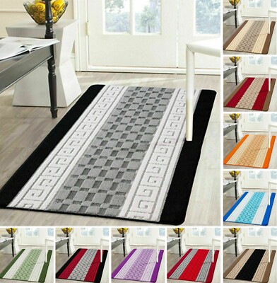 Moderne große Flurläufer Schlafzimmer Küche Boden Teppich kleine große Türmatte UK