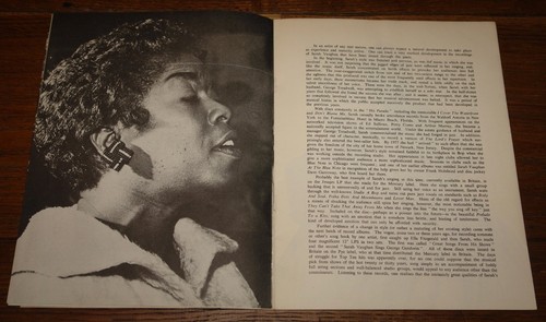 SARAH VAUGHAN JOHNNY DANKWORTH UK CONCERT TOUR PROGRAMME JAN - FEB 1960 - Picture 4 of 10