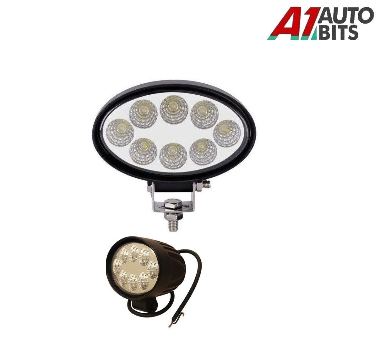 High Power 12V 24V LED 24W Work Flood Light for DAF Man Scania Volvo Trucks  