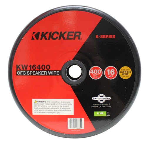 16AWG Silver Tinned Oxygen Free Copper Speaker Wire Frost Blue/Clear Lot Kicker - Picture 3 of 6