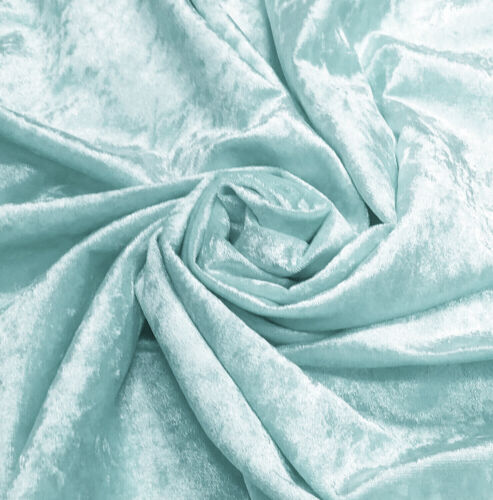 Premium Quality Crushed Velvet Fabric Curtains Material Dressmaking Upholstery - Picture 32 of 39