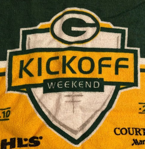 GREEN BAY PACKERS Seattle Seahawk Lambeau Field 2017 NFL SGA Rally Towel 9/10/17 - Picture 3 of 5