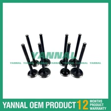 4TNE106 Intake Valve With Exhaust Valve For Yanmar Excavator Engine Parts