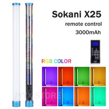 SOKANI X25 RGB Bi-Color LED Video Light Wand Stick Video Photography 2800-10000K