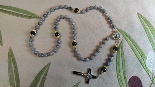 Saint Faustina Royal Limited Edition Precious Relic Rosary with 18K Gold plating - Picture 4 of 6