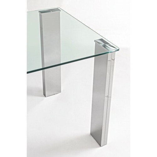 Mesa Rectangular Plan Vidrio Studio Almuerzo Moderno Design - Imagen 4 de 10