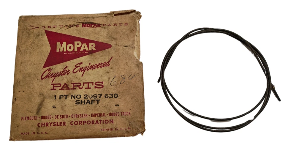 1960 - 1961 道奇 Plymouth Desoto Belvedere Speedo 驱动轴电缆 NOS 2097630。 — 第 2/4 张图片