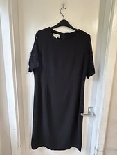 Holmewood Black Women’s Lace Arms Pencil Dress  Size 16