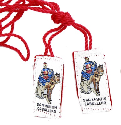 San Martin Caballero Escapulario Hilo-Knotted - Saint Martin of Tours Scapular
