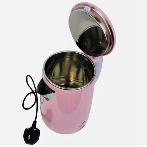 Bollitore Elettrico Rosa 1,8L Senza Fili 2200W Bollitura Rapida Acqua Calda Spegnimento Automatico Sicuro - Foto 4 di 8