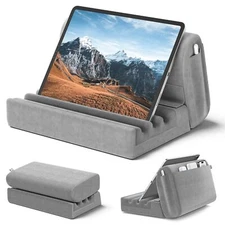 Tablet Pillow Holder, Removable Pillow Soft Pad for Lap, Bed and Desk Tablet ...