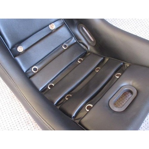 Set of 2 DATSUN Competition Bucket Seat Auto Look Reproduction Black 240Z 510 - Picture 8 of 10