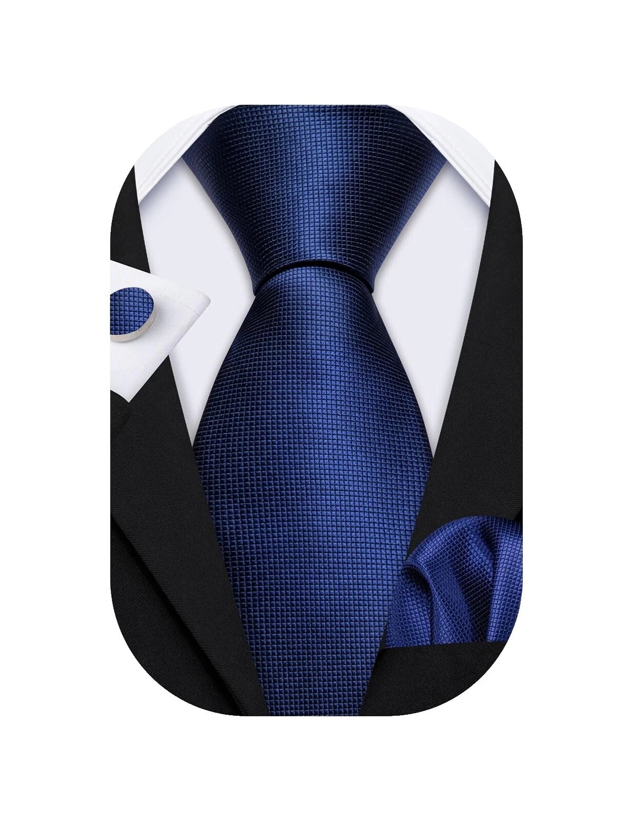 Lazos con estampado de sólidos 100% Lana para Hombres