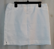 NWT WOMENS Croft  Barrow PERFECTLY SLIMMING STRETCH WHITE PULL ON SKORT SIZE 12