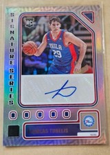 2023-24 Donruss Signature Series Azuolas Tubelis RC Auto Silver Holo