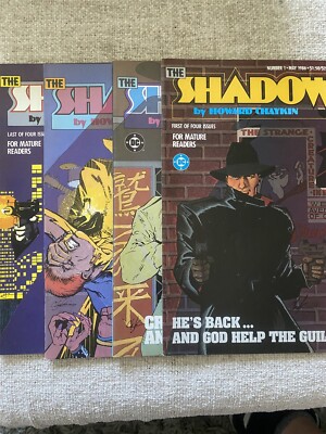 THE SHADOW #1 2 3 4 Howard Chaykin DC Comics 1986 FN - Sehr guter Zustand