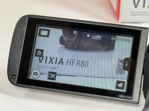 Canon Vixia HF R80 HD Camcorder 32x Optical, 57x Adv. Zoom Battery Box Cord WiFi - Picture 7 of 12