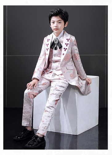 Children Kid's Boy's Stage Suit Jacket Tuxedo Swallow-tailed Coat Pants Party sz - Picture 13 of 21