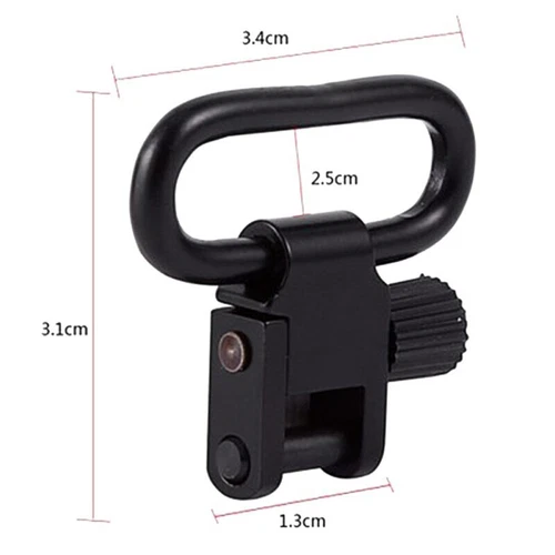 1pc Rifle Sling Swivel Mount Adapter Attachment Gun Sling Clips for Hunting - Picture 6 of 8