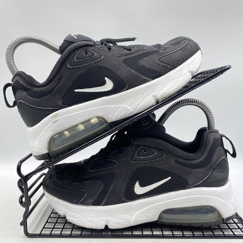 Nike Air Max 200 Schwarz Weiß Turnschuhe Größe UK 3 Fitness Freizeit Wmns AT5627-002