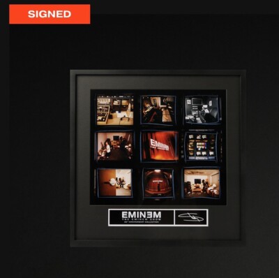 20th Anniversary The Eminem Show Framed Photo Contact Sheet SIGNED