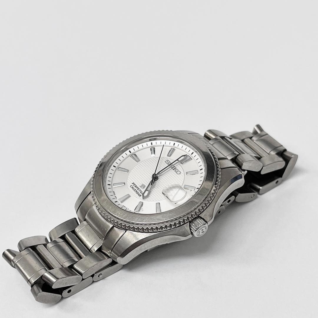 SEIKO Brights Perpetual Calendar 8F32-0320 Titanium White